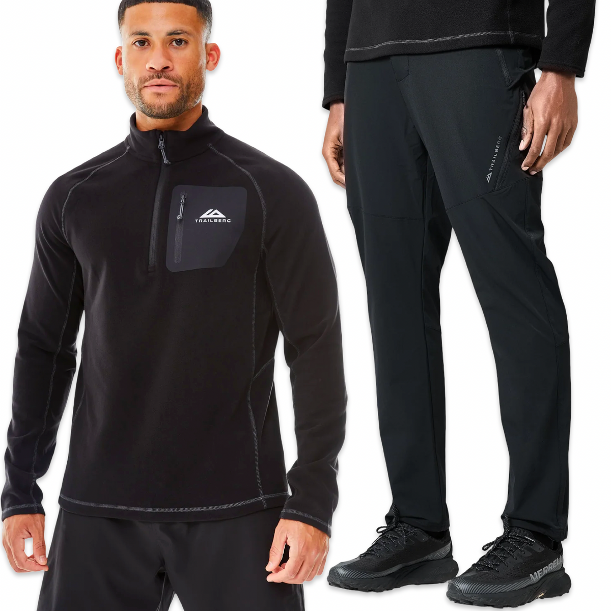 Trailberg 1/2 Zip Tracksuit ‘Black’