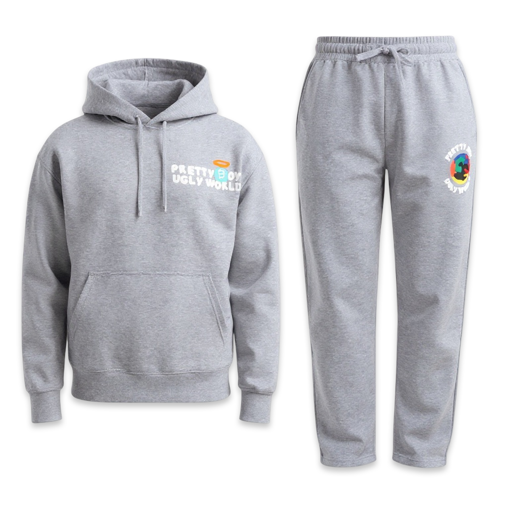 Pretty Boy Ugly World Tracksuit ‘Grey’