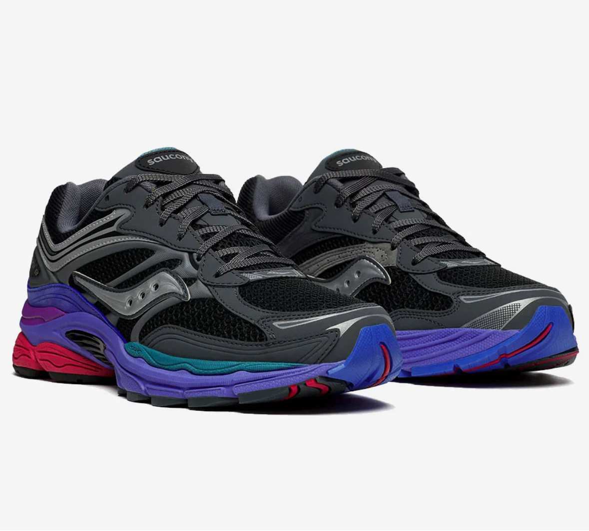 Saucony Pro Grid Trainers 'Black Purple’