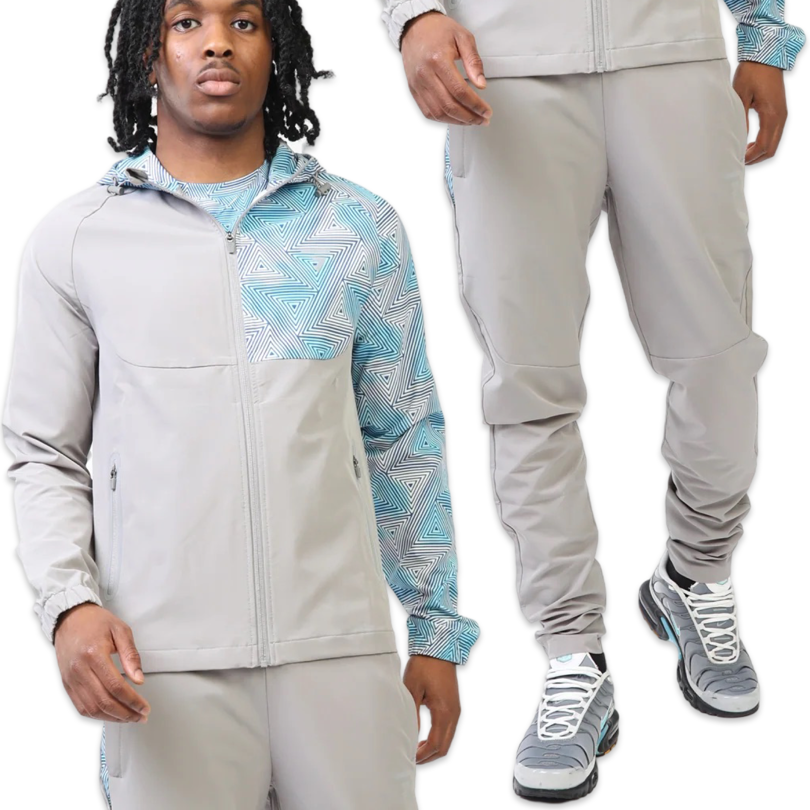 Griid Prism Tracksuit 'Grey/Blue’