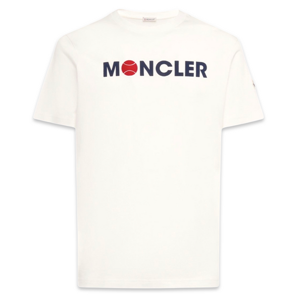 Moncler Tennis Logo T-Shirt 'White'