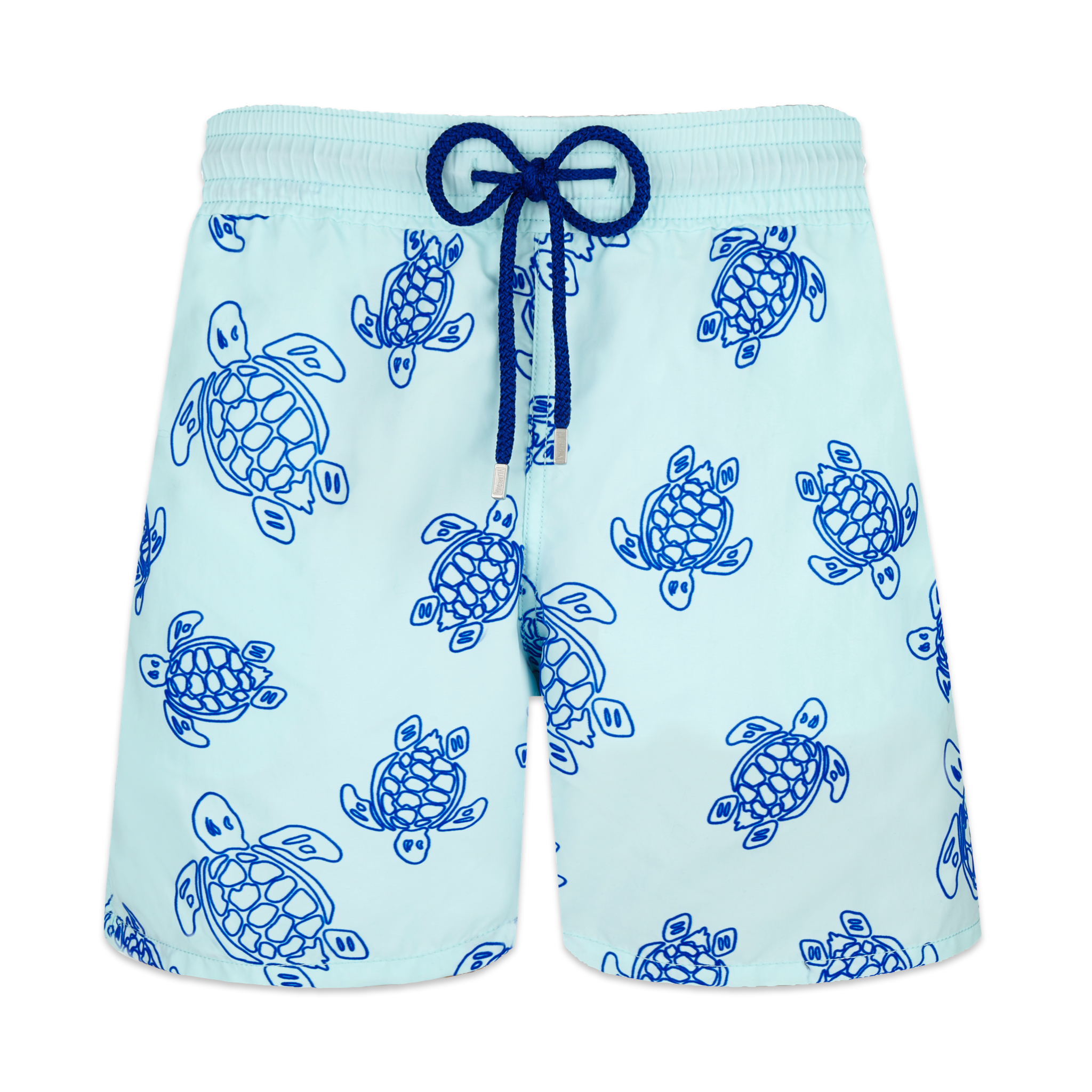 Vilebrequin Moorea Turtle Swim Shorts 'Baby Blue’