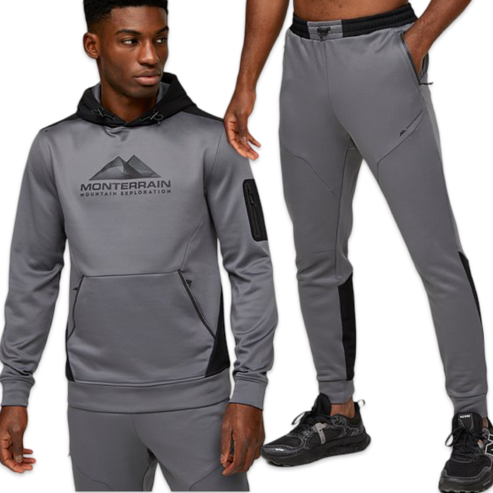 Monterrain Speed 2.0 Poly Tracksuit 'Carbon Grey'