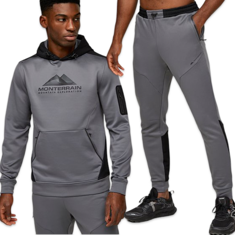 Monterrain Speed 2.0 Poly Tracksuit Carbon Grey LuxStreet