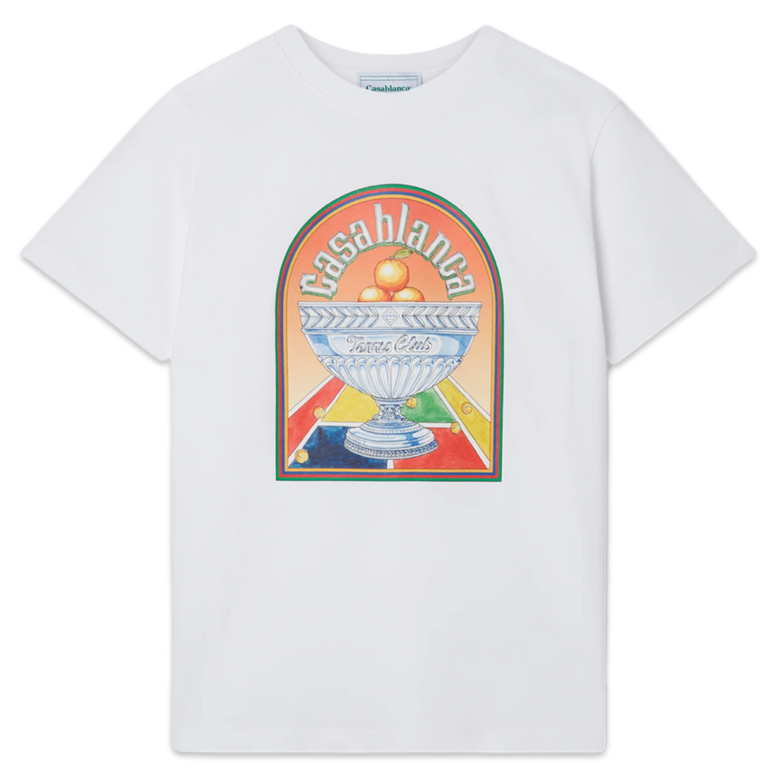 Casablanca Terrain D’orange  T-shirt 'White & Blue’