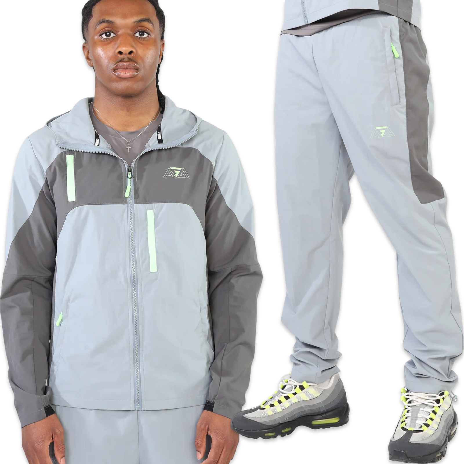 Griid Ridge Tracksuit 'Grey & Volt’