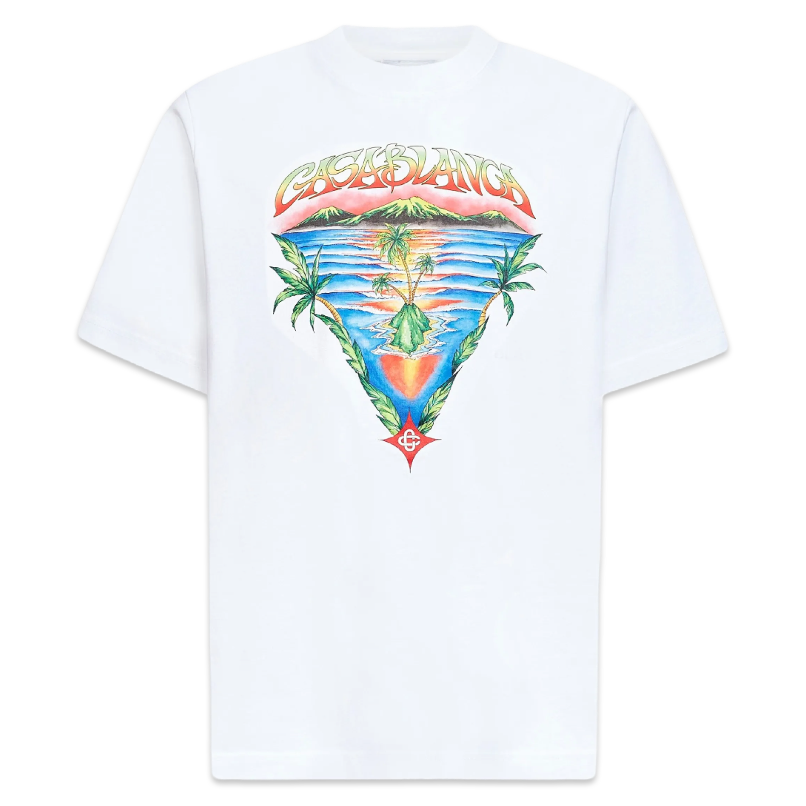 Casablanca Palm Tree T-Shirt 'White'