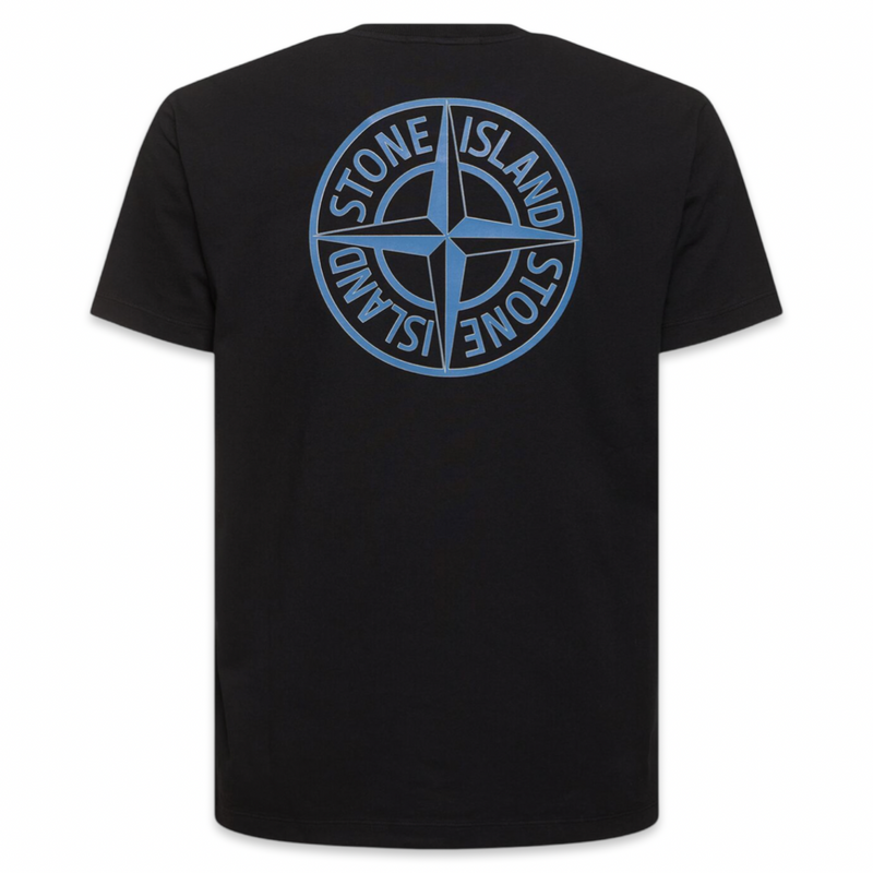 Stone Island Compass T Shirt Black Blue LuxStreet