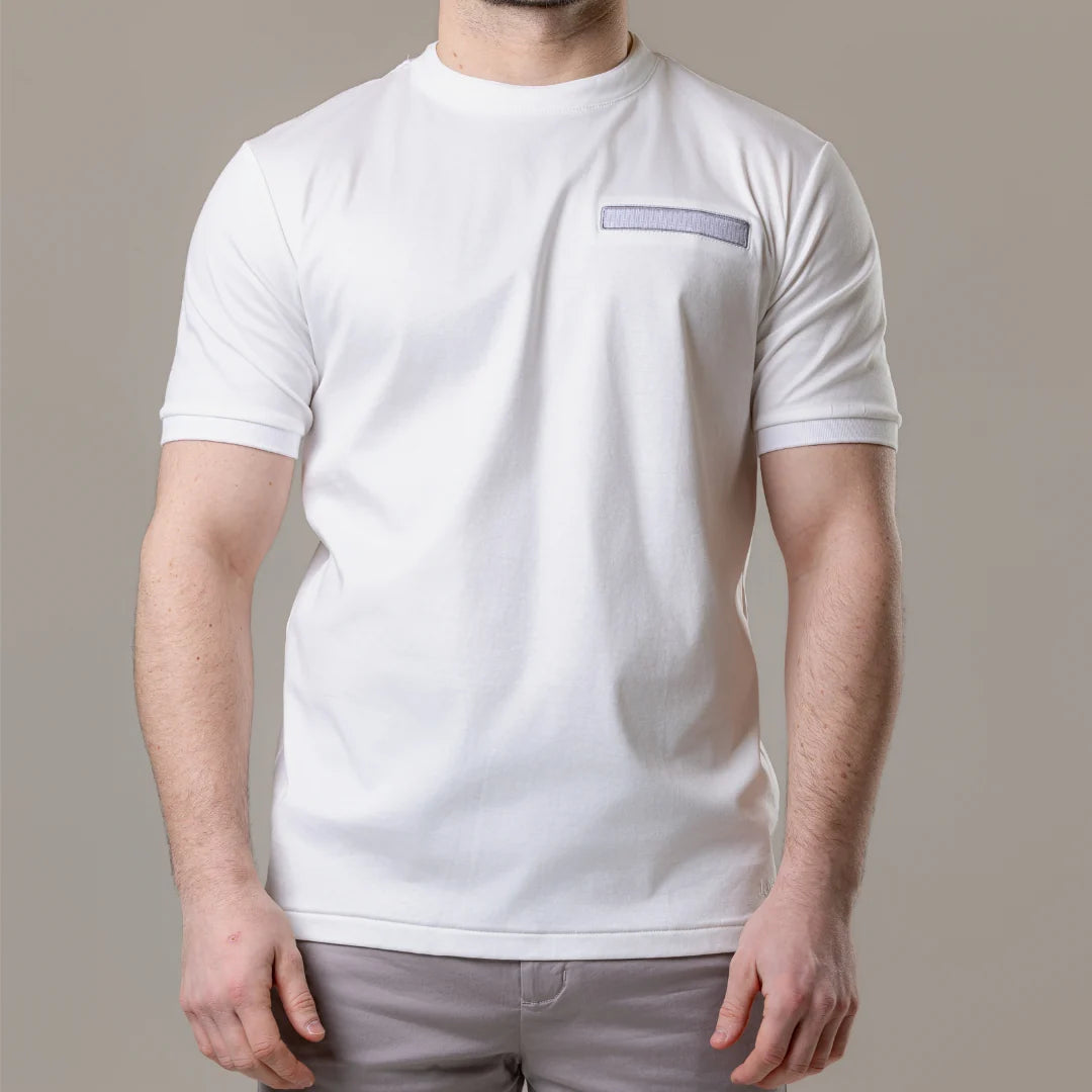 Lanka Grey Pocket T-Shirt ‘White’