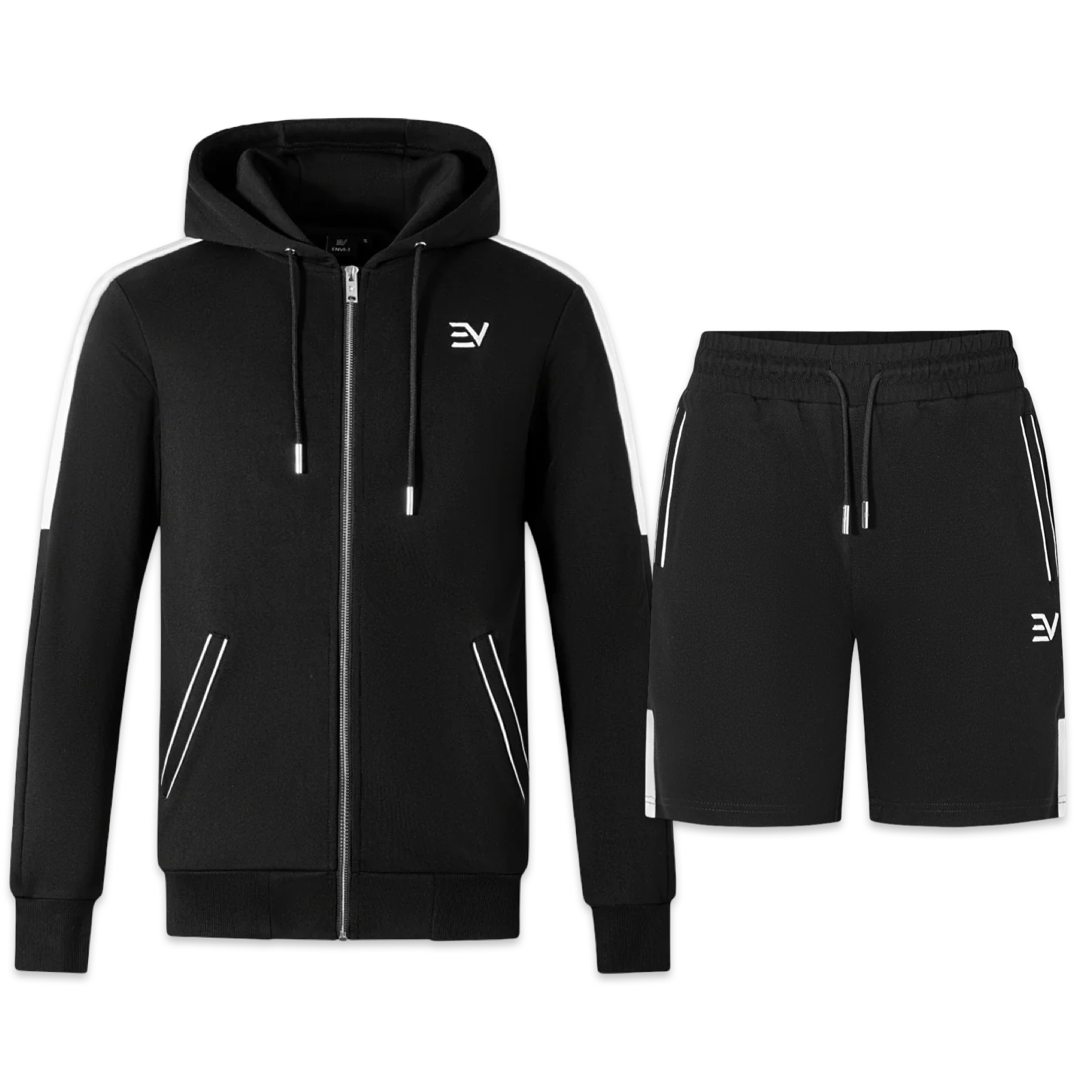 Envi-1 Luxe Luxe 2.0 Hoodie & Shorts Set 'Black’