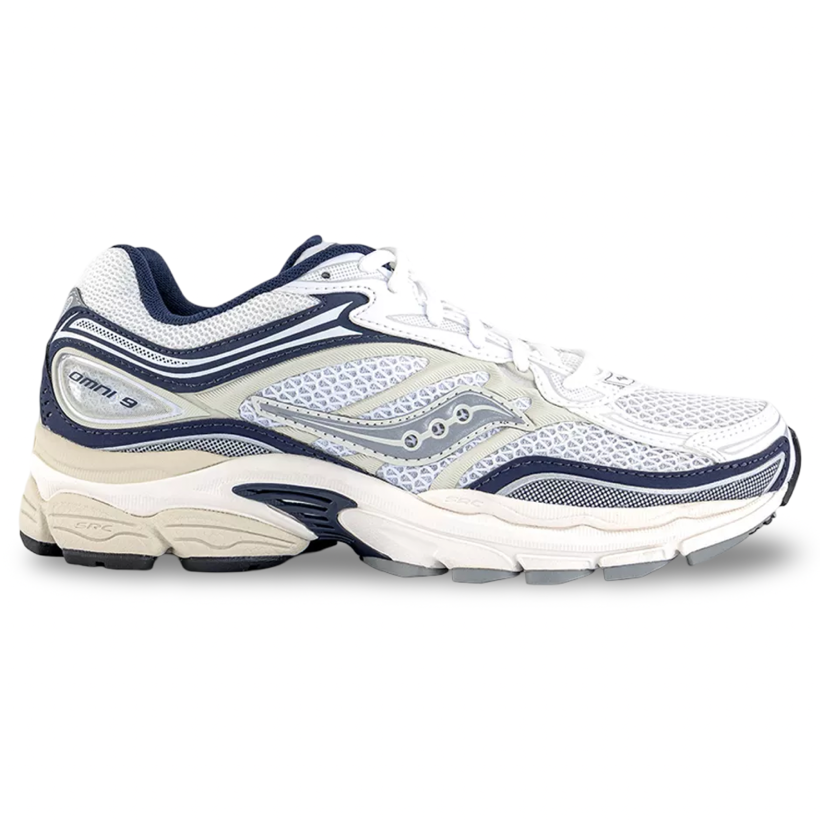 Saucony Progrid Trainers 'White & Navy'