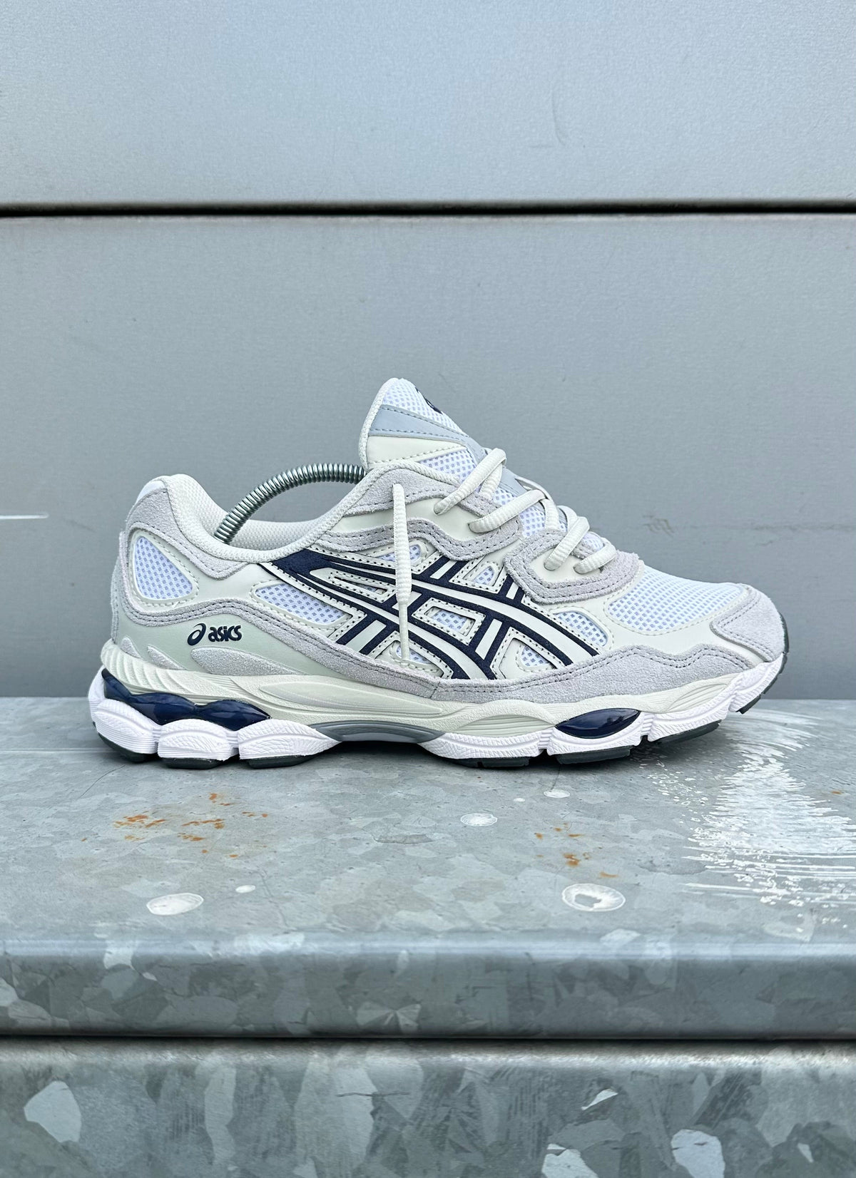 Asics Gel NYC Trainers ' White Navy'
