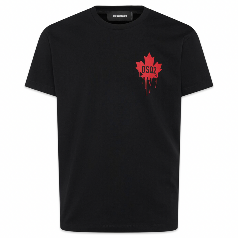 Dsquared2 Leaf Logo T-Shirt 'Black’