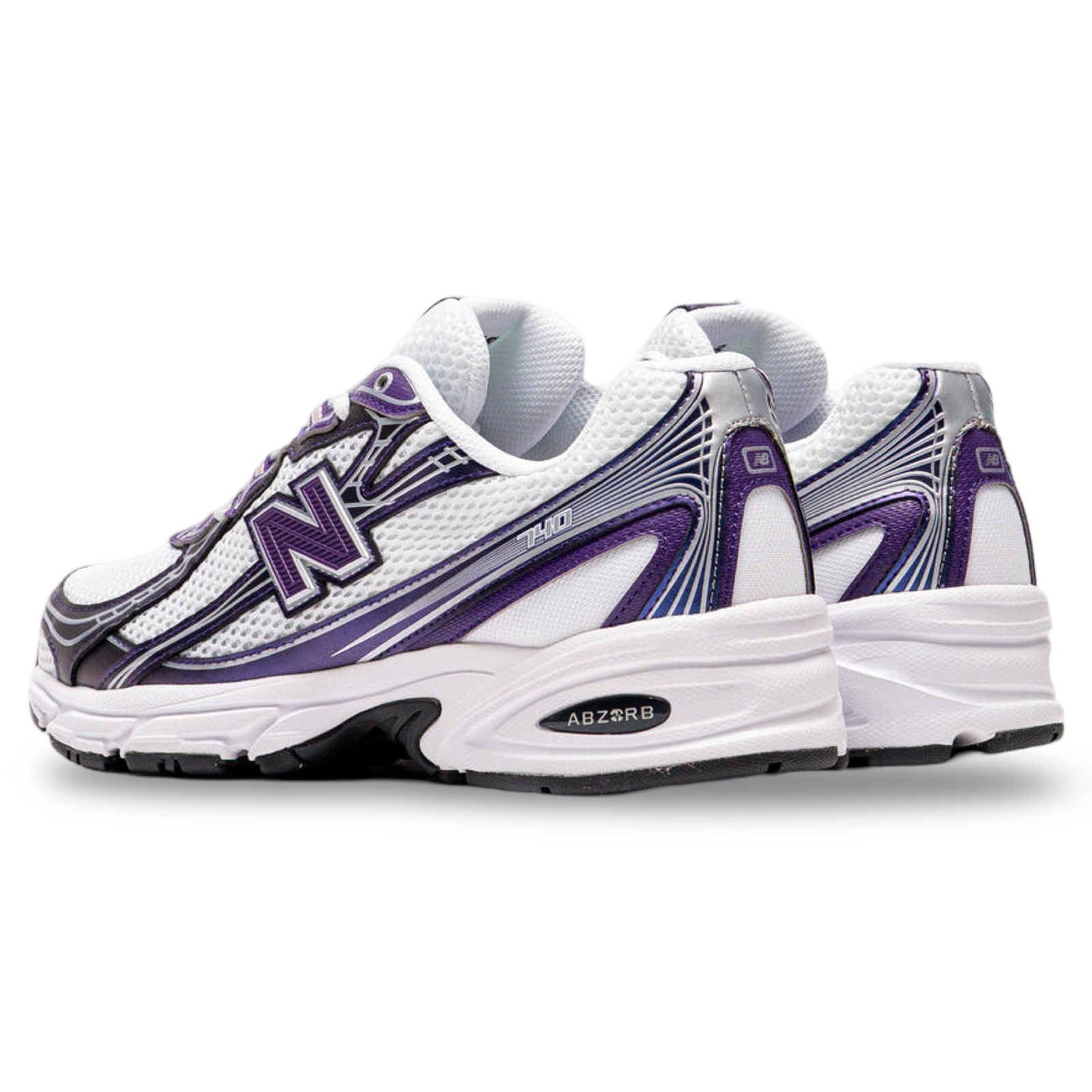 New Balance 740 Trainers 'White/Grape’