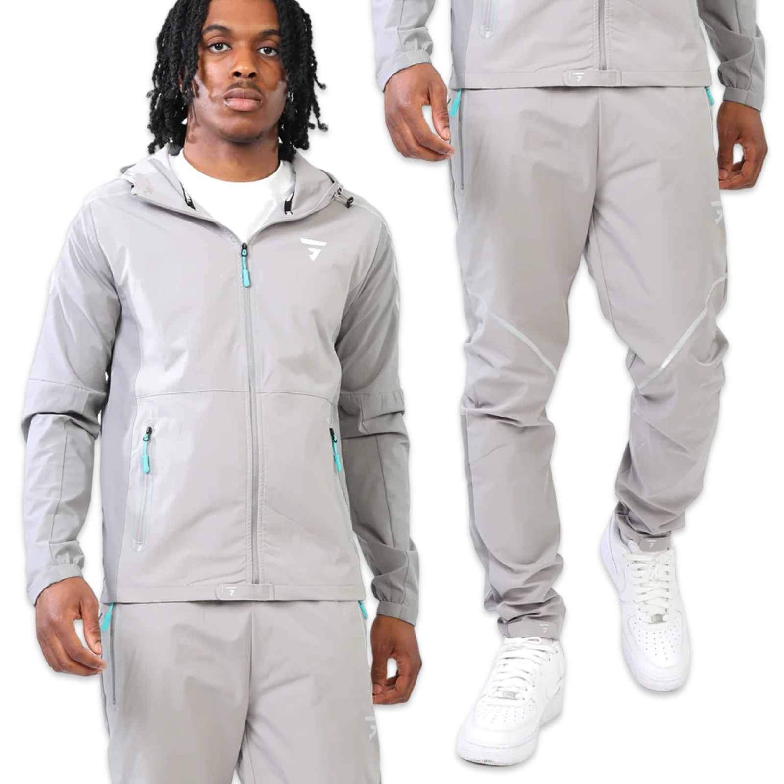 Griid Reflect Tracksuit 'Grey/Aqua'