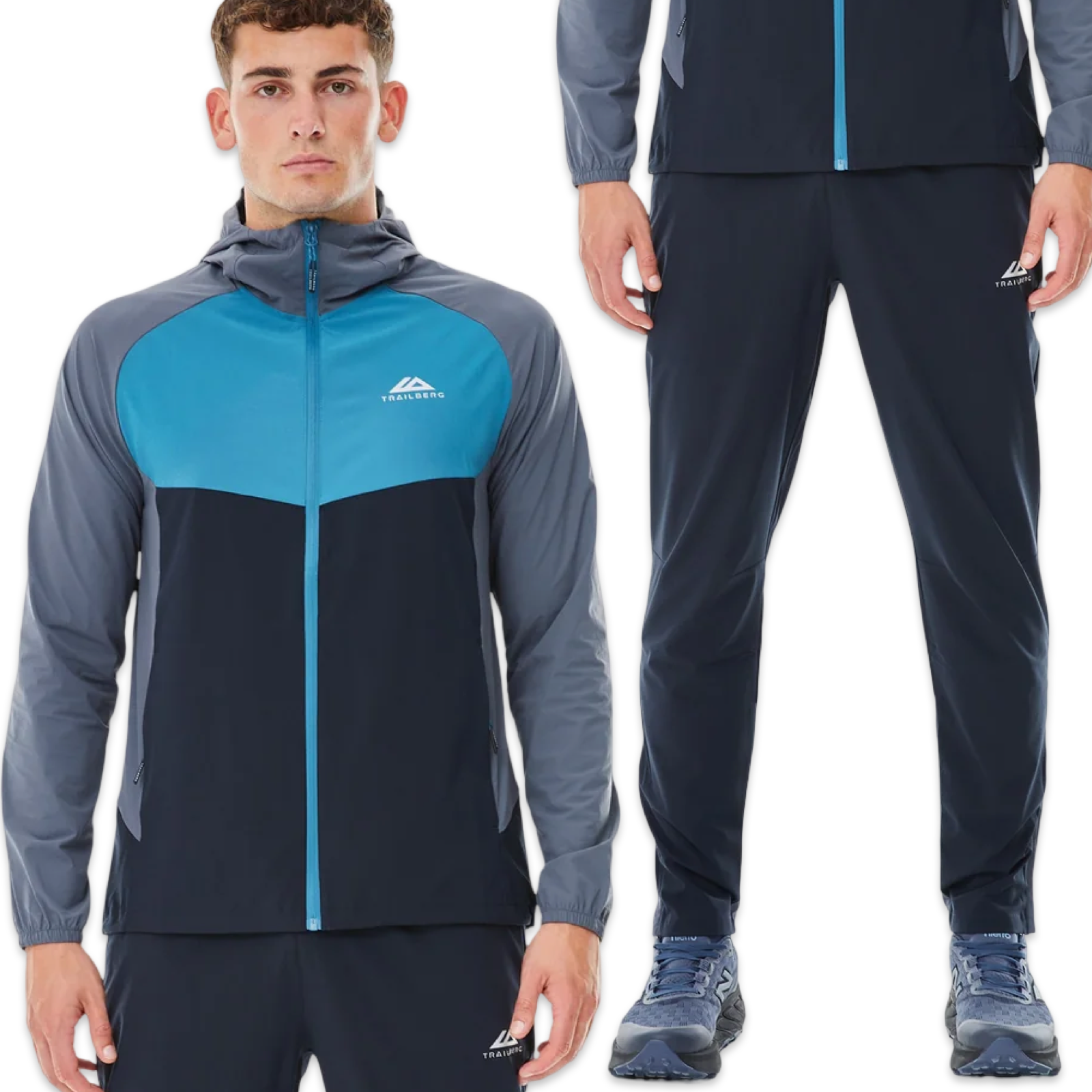 Trailberg Focus Tracksuit 'Storm Grey & Blue’