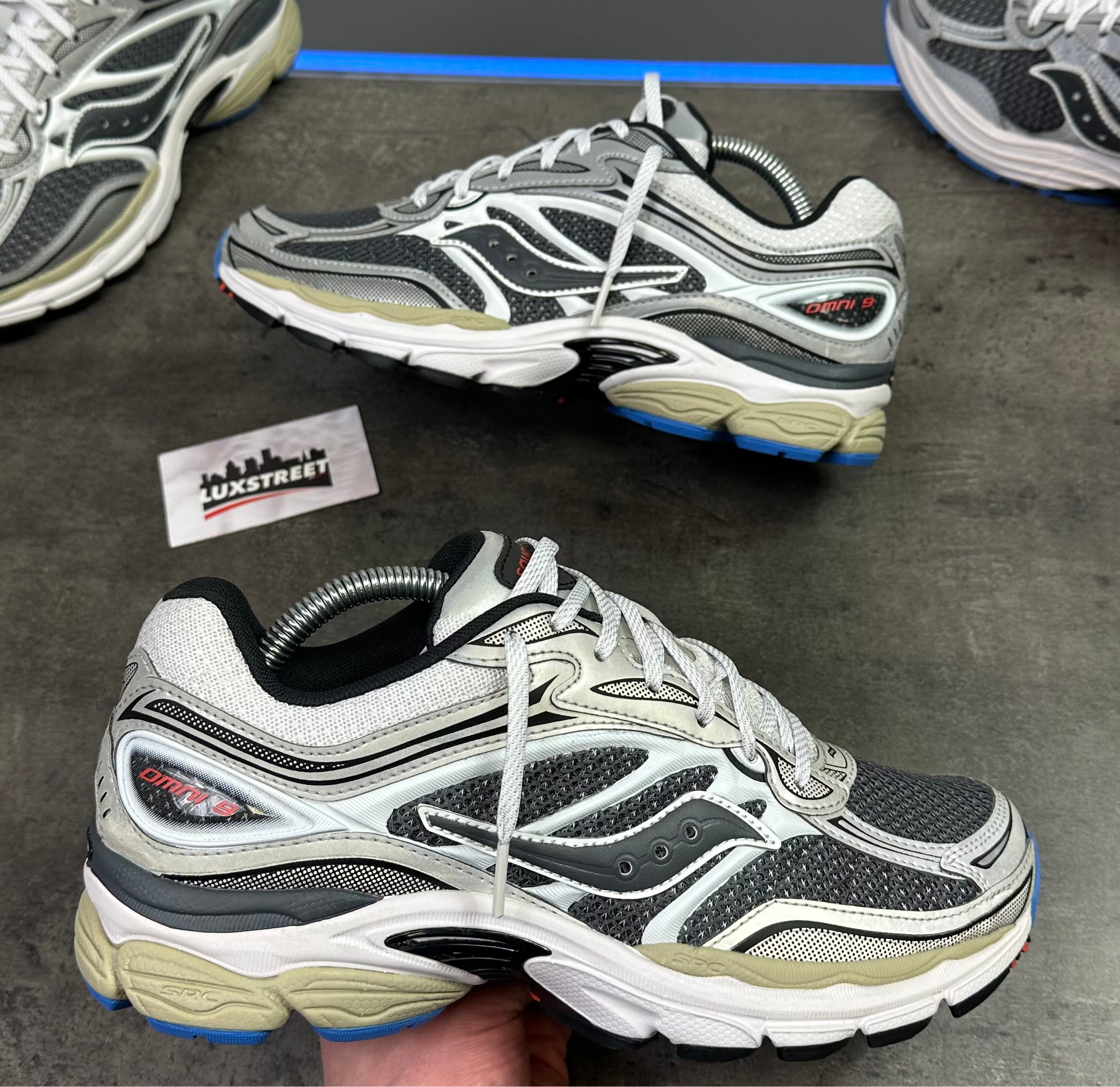 Saucony Pro Grid Trainers 'Grey White’