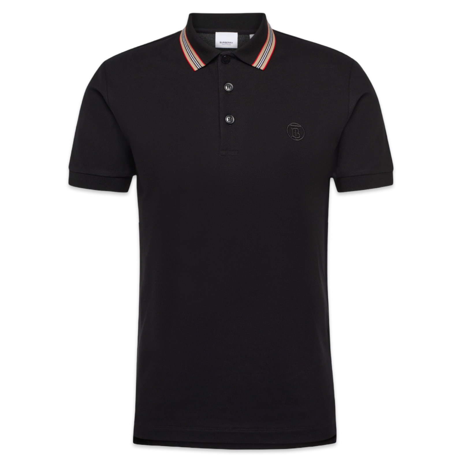 Burberry Striped Collar Polo ‘Black’