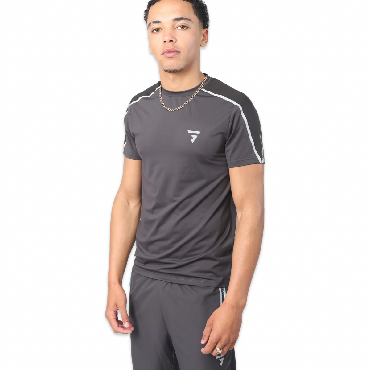 Griid Reflect T-Shirt 'Obsidian/Black/Blue'