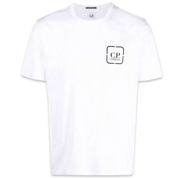T-shirt graphique Metropolis de CP Company 'Blanc'