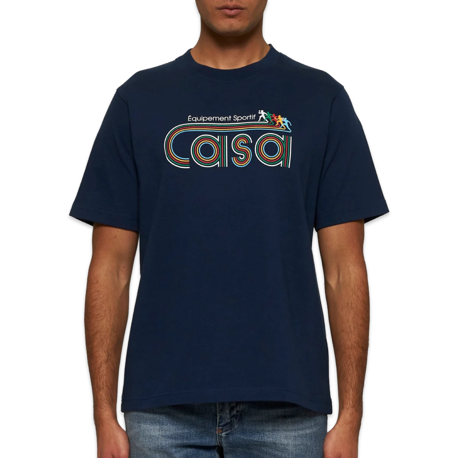 Casablanca Equipment Sportif Logo T-Shirt 'Navy'