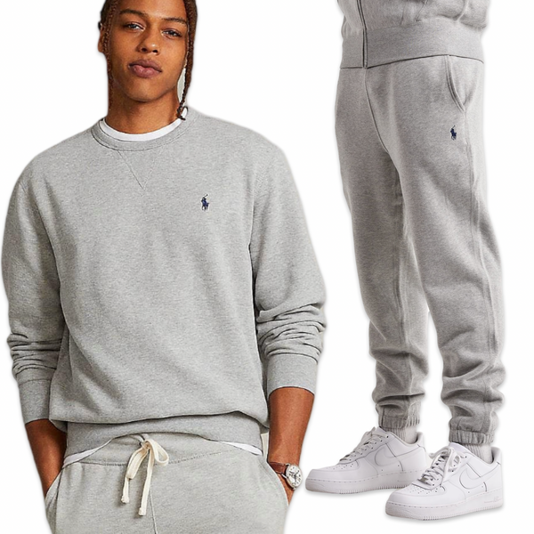 Ralph Lauren Crew Neck Tracksuit 'Grey'