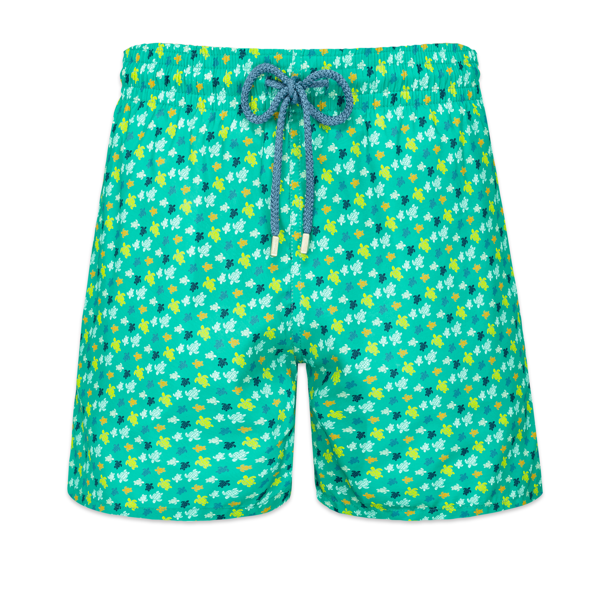 Vilebrequin Turtle Print Swim Shorts 'Aqua Green’