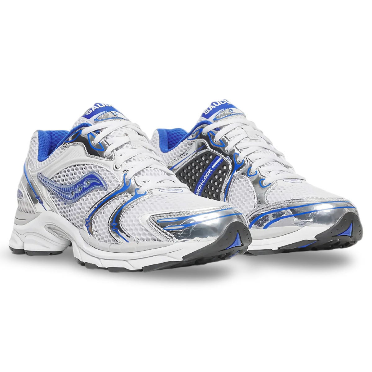 Saucony Progrid Trainers 'White & Blue'