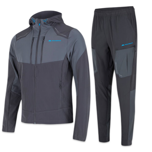 Monterrain Running Tracksuit 'Grey/Blue’