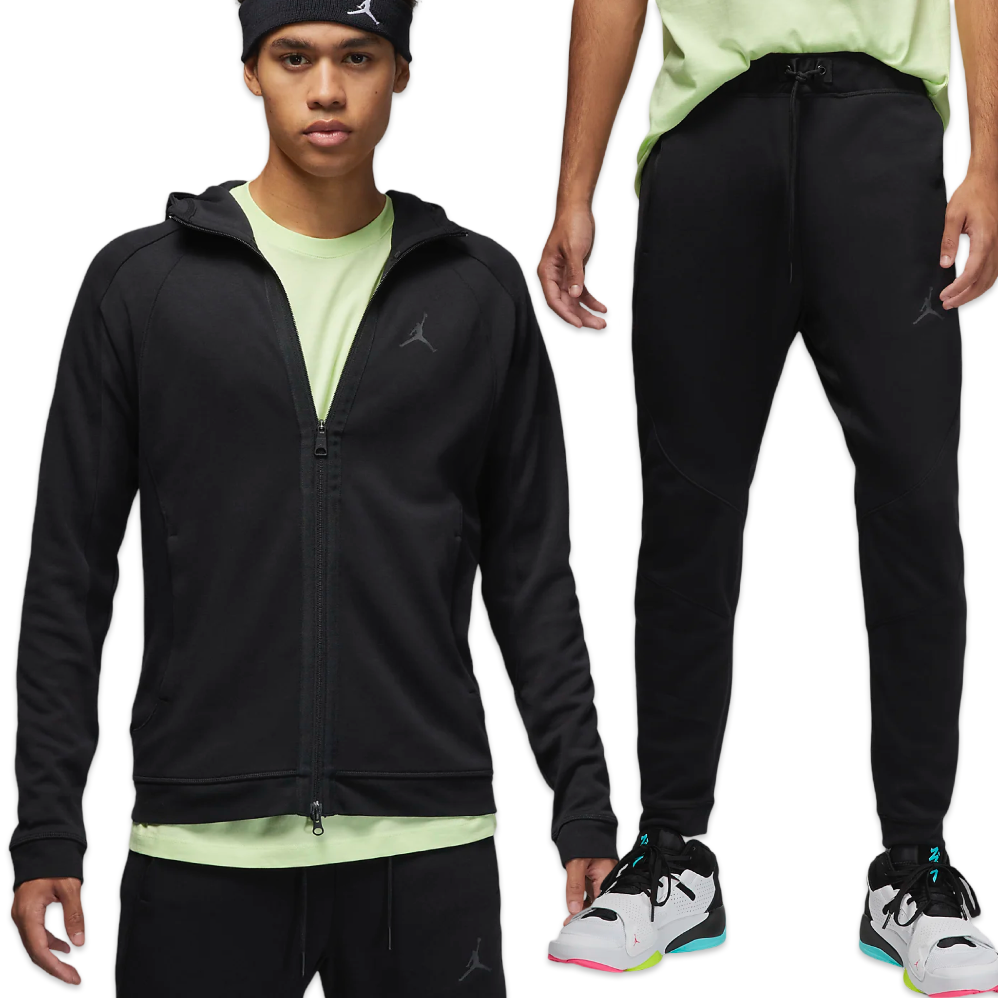 Jordan Tech Fleece Tracksuit 'Black’