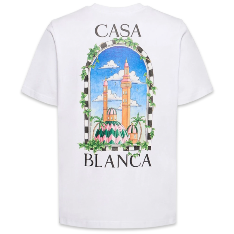 Casablanca Vue de Damas T-shirt 'White’