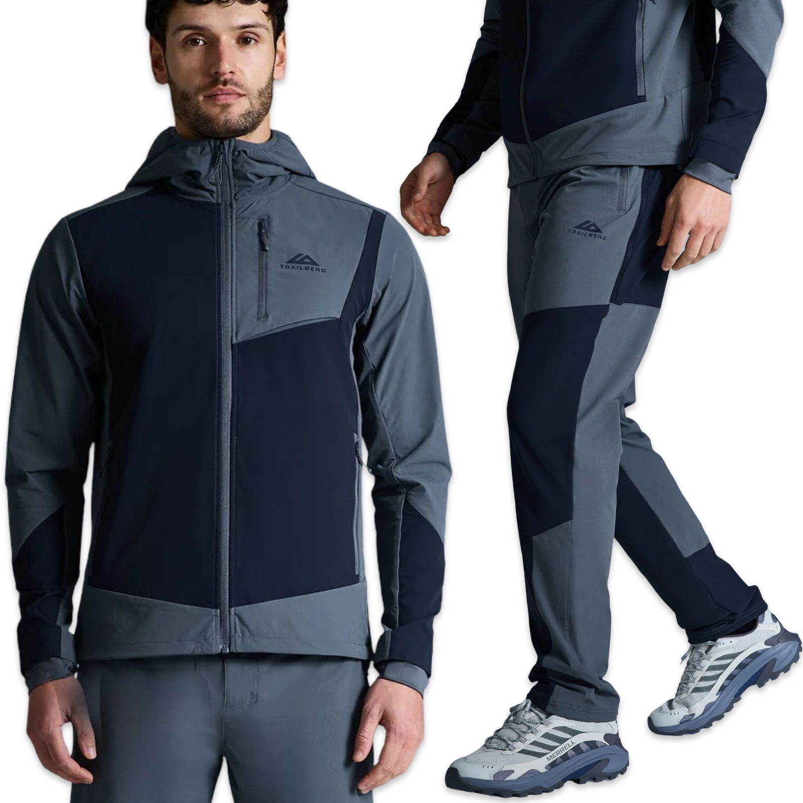 Trailberg Region Tracksuit 'Grey Navy’