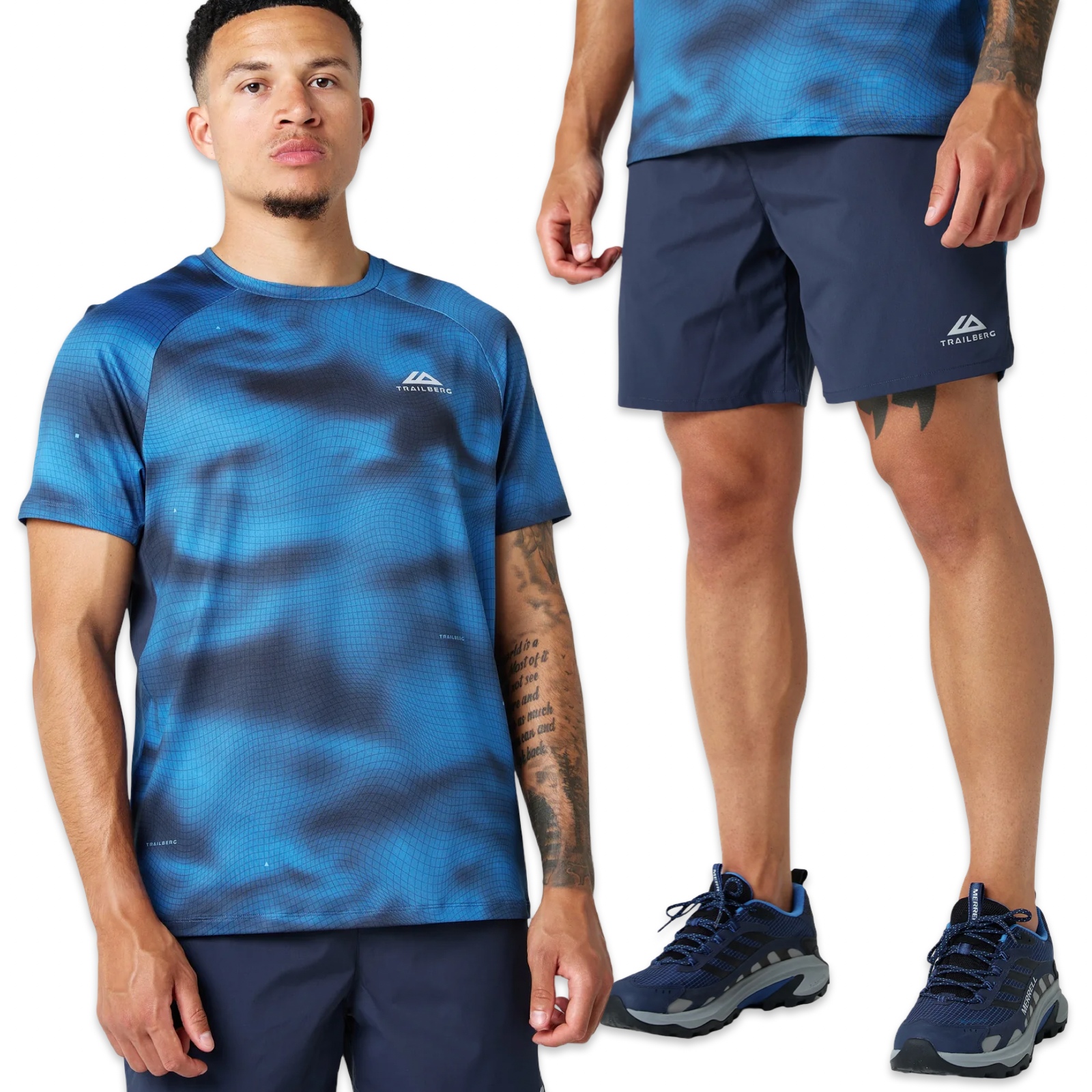 Trailberg Haze T-shirt & Shorts Set ‘Blue’
