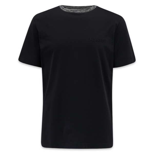 Missoni Striped Collar T-Shirt 'Black'