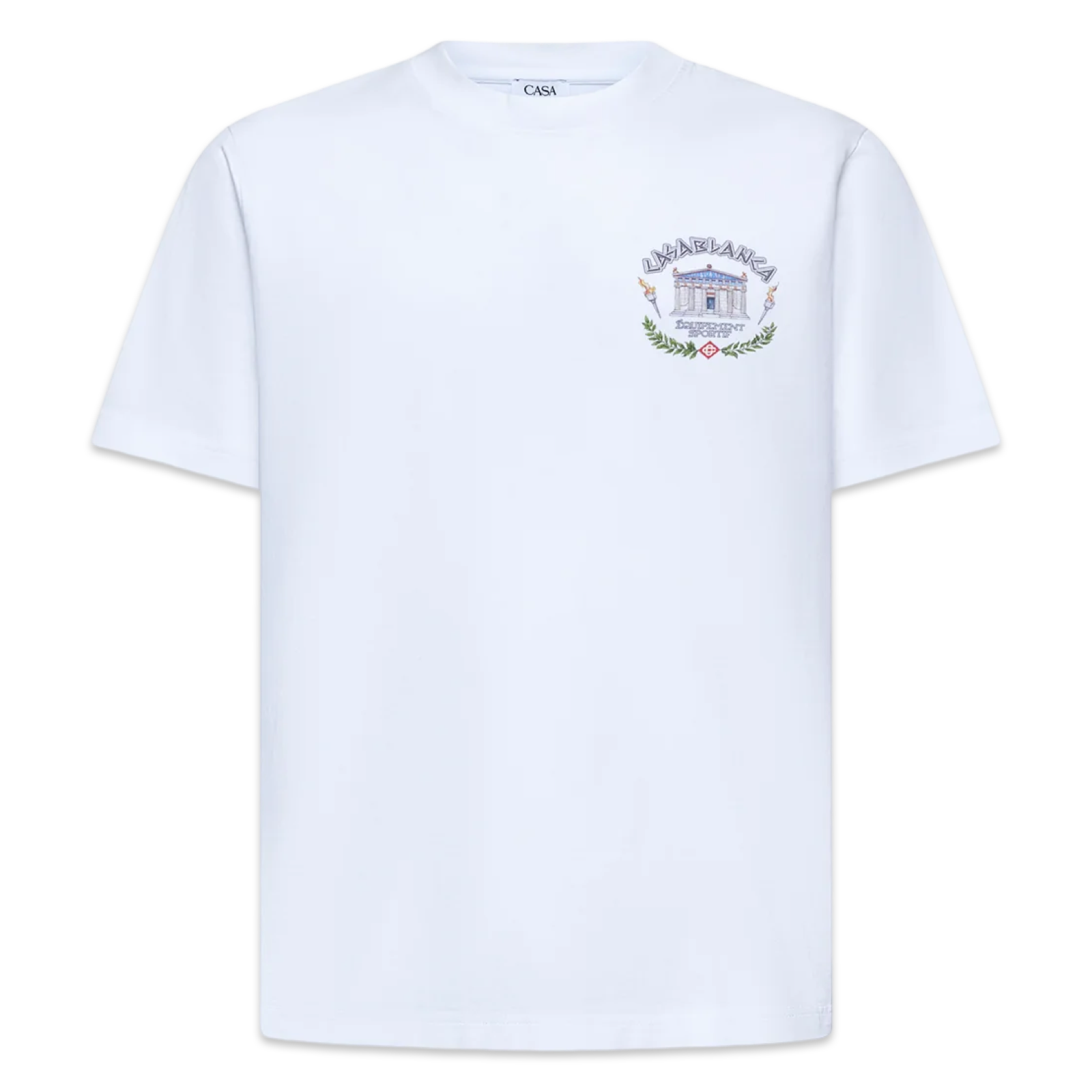 Casablanca Le Temple Du Sport Logo T-Shirt 'White'