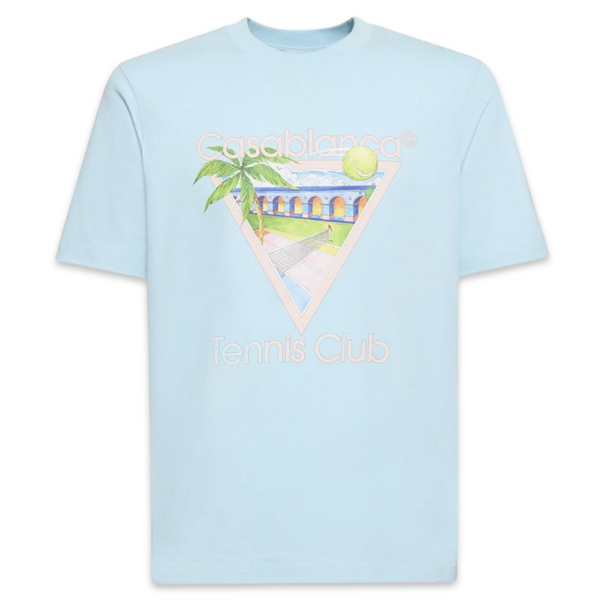 Casablanca Tennis Club T-Shirt 'Baby Blue’