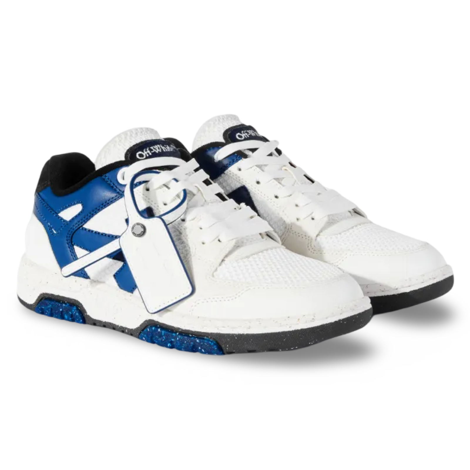 Off-White 'OOO' Mesh Trainers 'White/Blue'