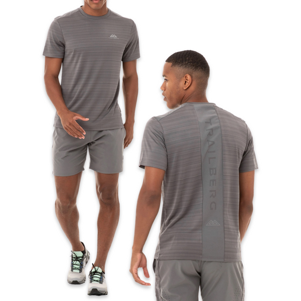 Trailberg Cloud T-Shirt & Shorts Set 'Grey’