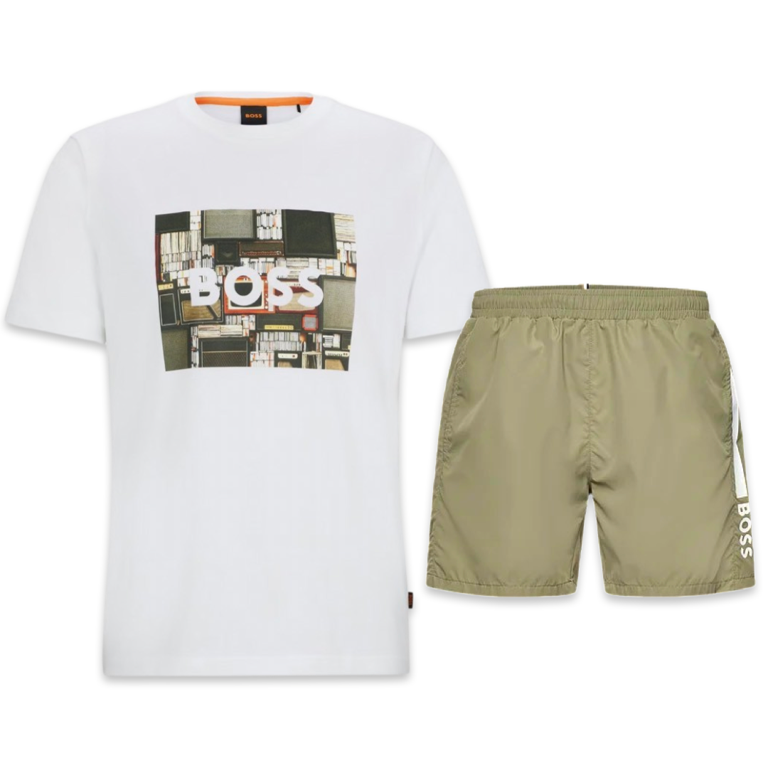 Hugo Boss Khaki Set ‘White’