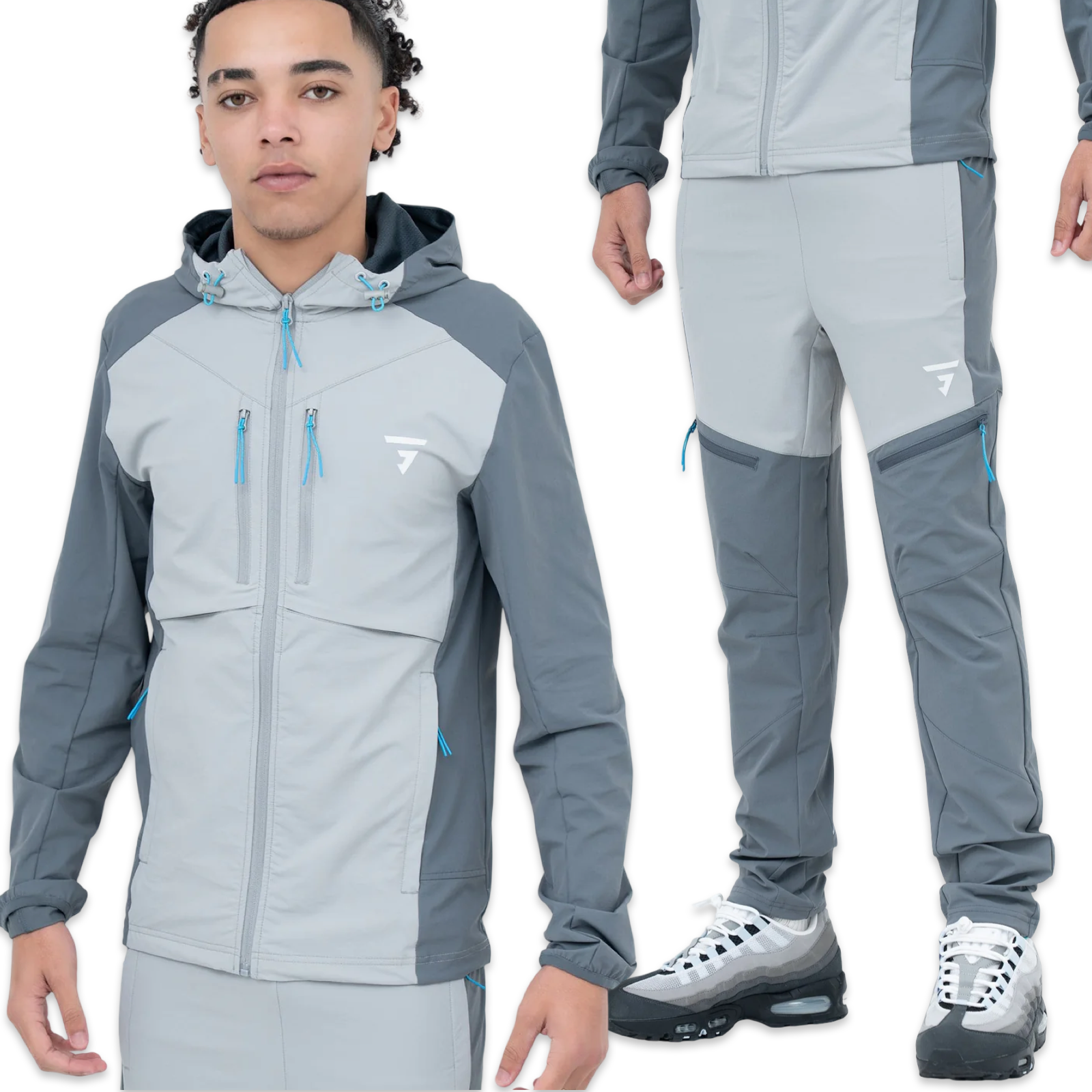 Griid Edge Tracksuit 'Stone Blue'