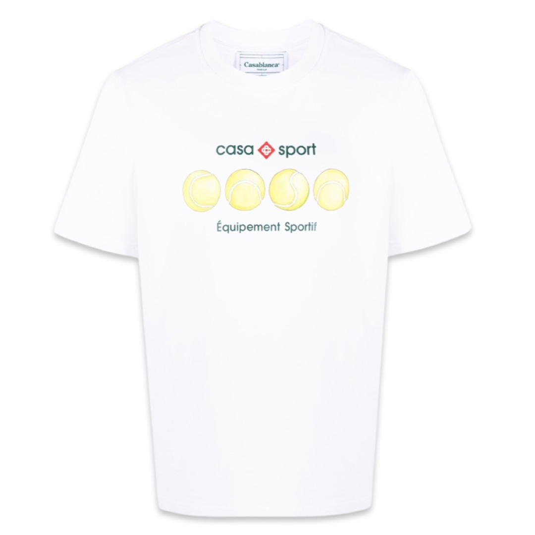 Casablanca Tennis Ball T-shirt 'White’