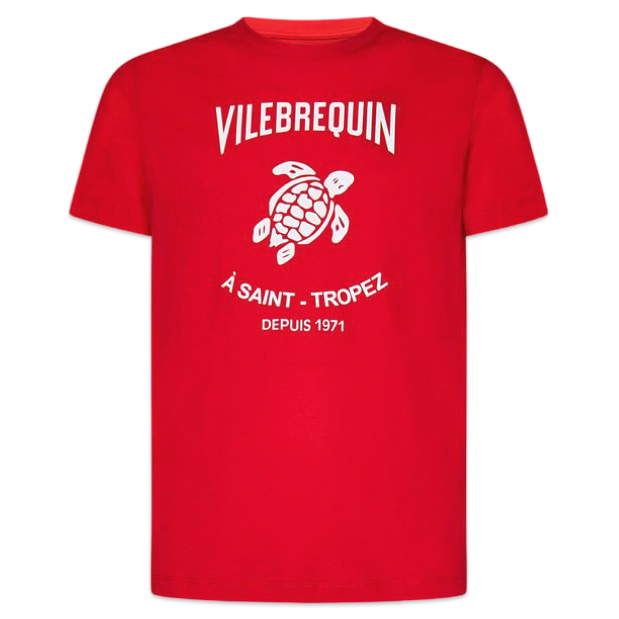 Vilebrequin Logo Print T-Shirt 'Red'