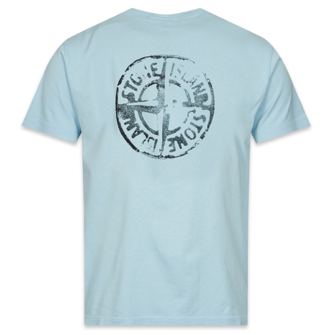 T-shirt avec logo boussole Stone Island 'Bleu Bébé'