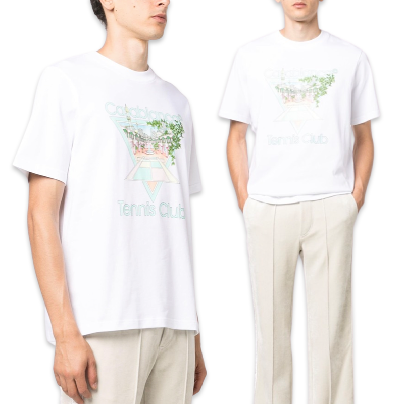 Casablanca Tennis Club T-shirt 'White Mint’