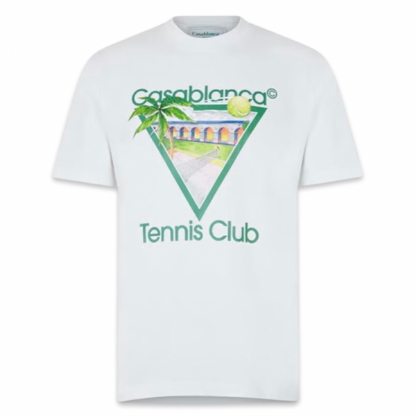 Casablanca Tennis Club T-shirt 'White & Green’