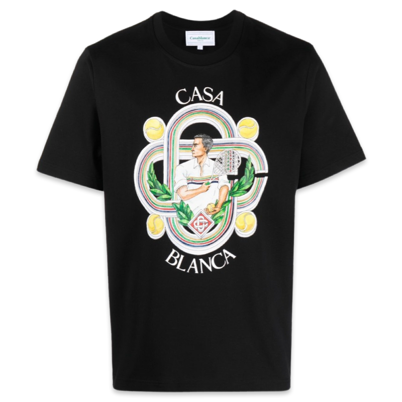 Casablanca Le Joueur Logo T-shirt 'Black’