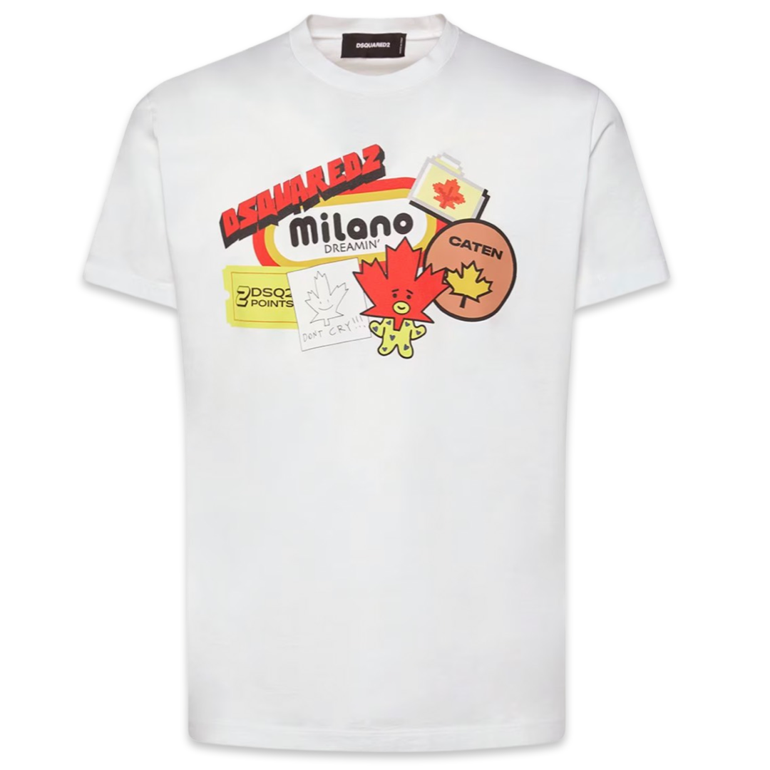 Dsquared2 Patch Logo T-Shirt Logo 'White'