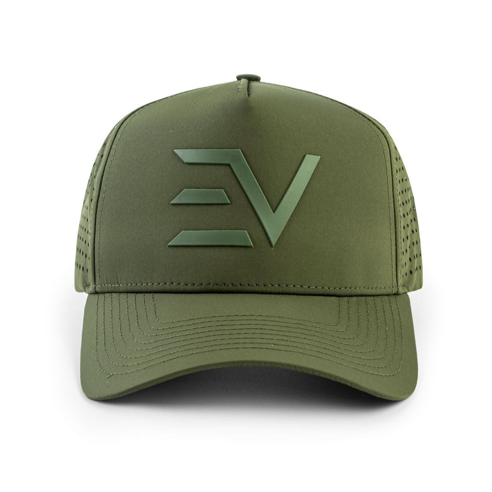 Envi-1 EV Logo Performance Hat 'Khaki Green'