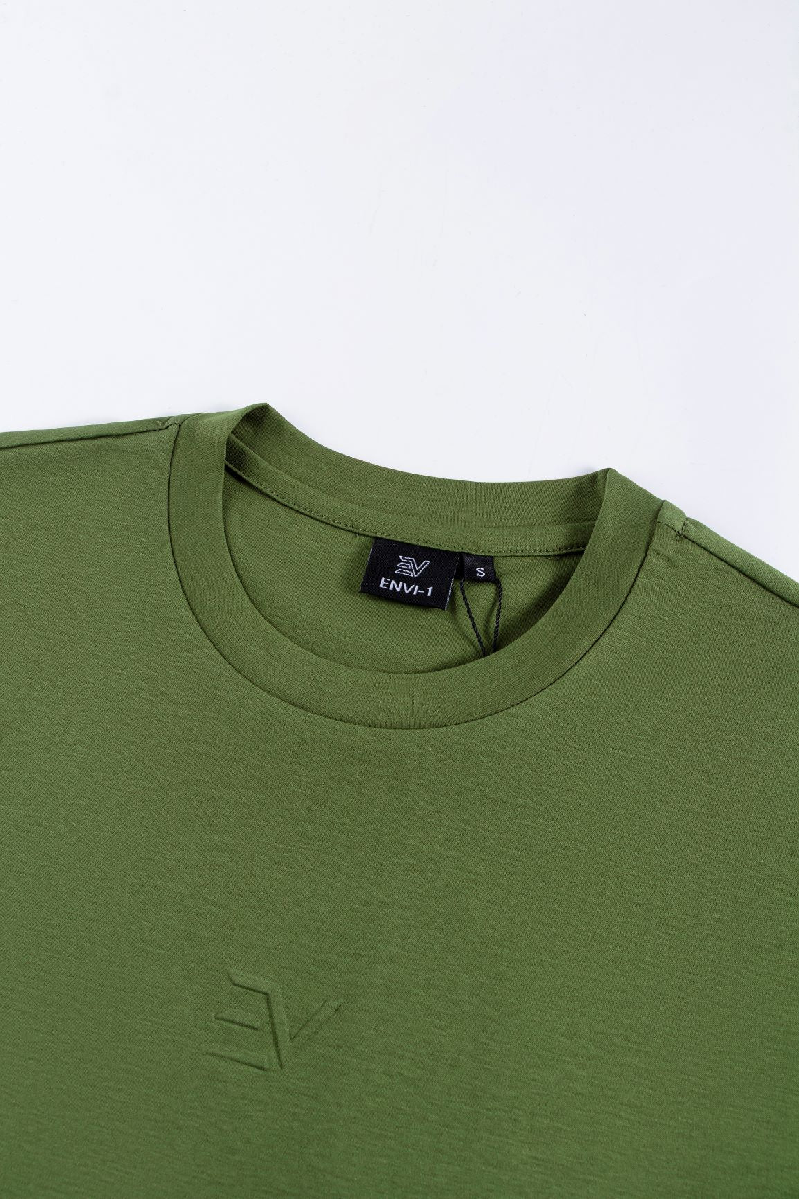 EV Embossed Logo T-Shirt - Olive