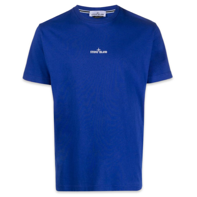 Stone Island T-shirt avec logo boussole 'Bleu'